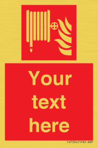 Custom Fire hose reel Sign